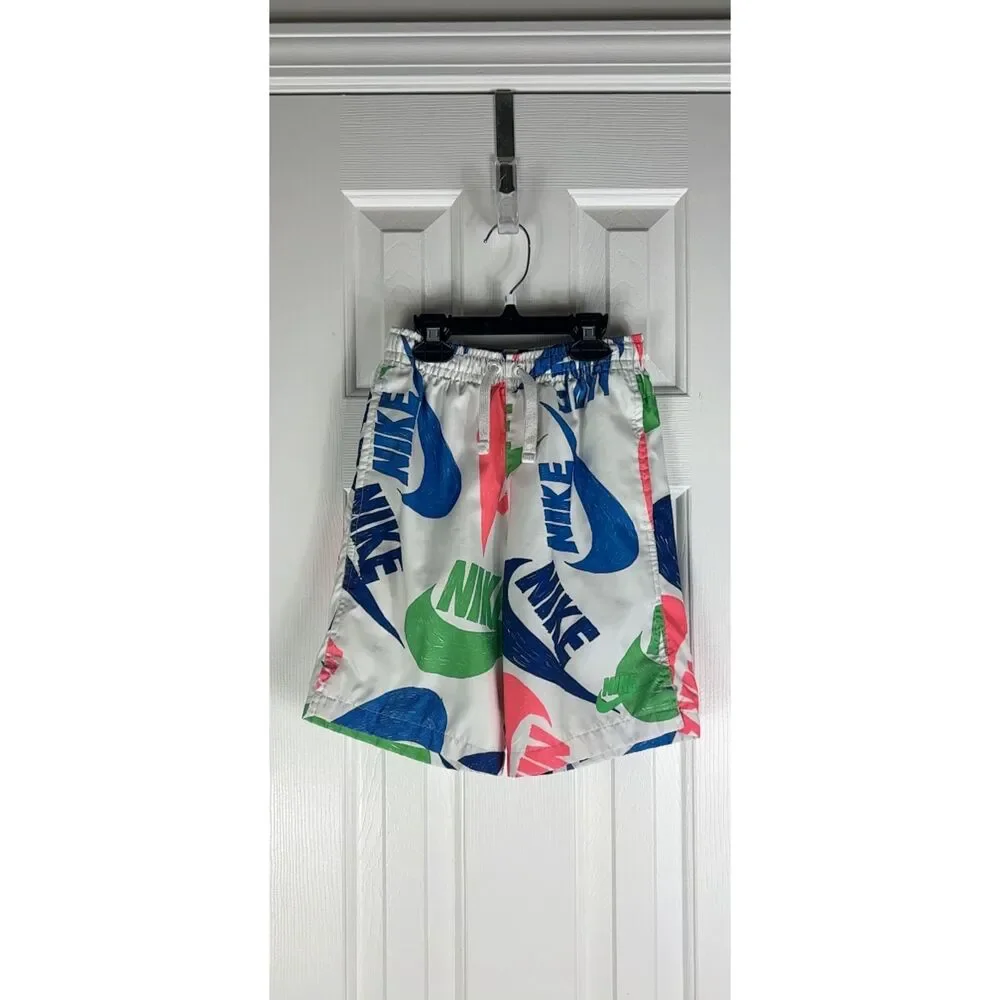 Nike Boys Logo Swim Trunks Size Small 7/8